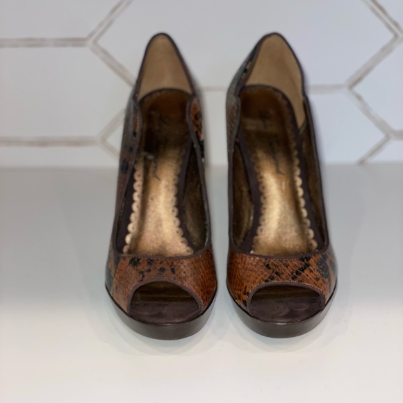 lulu Townsend snake skin heels - Picture 3 of 5